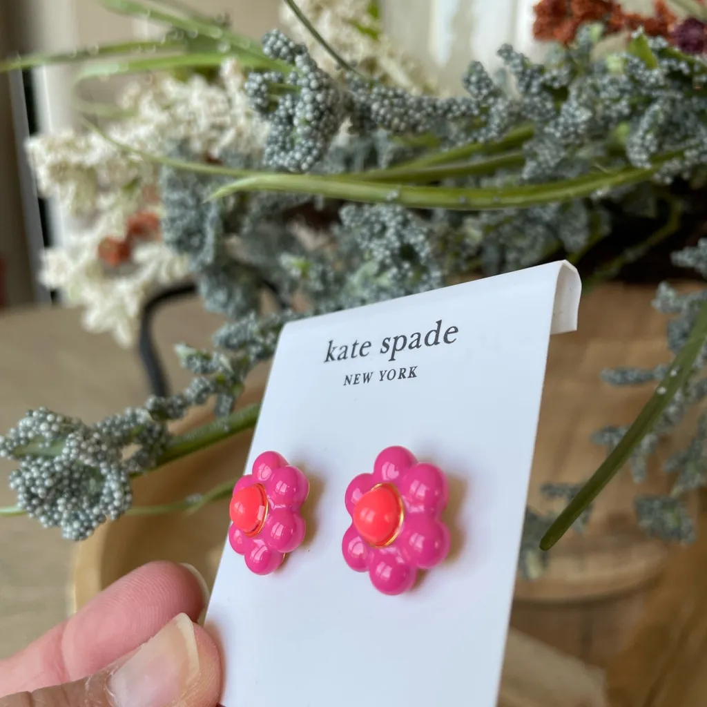 Kate Spade Petal Puff Stud Earrings NEW - Image 2
