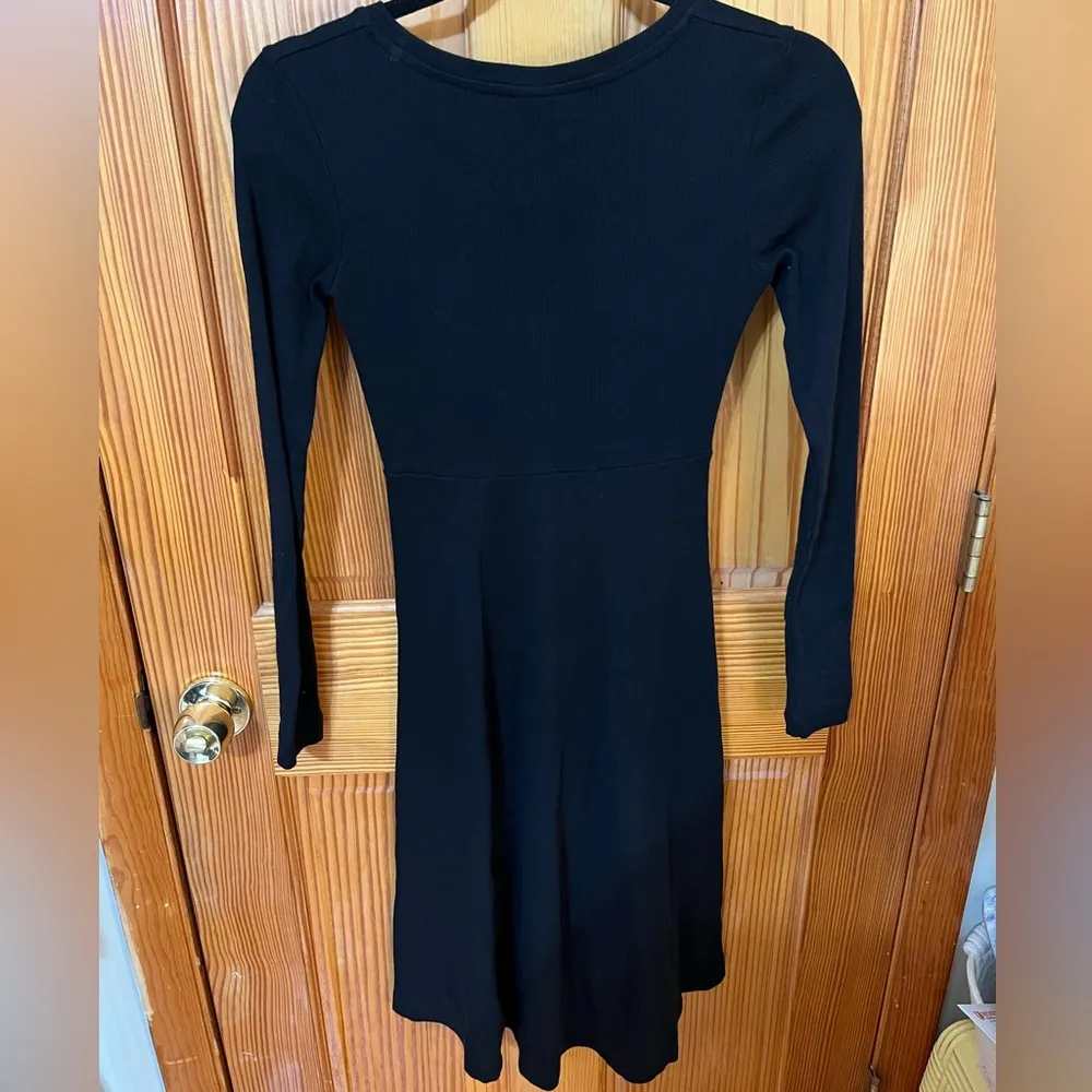 KOTN Ribbed Dress Black Size XS - Image 3