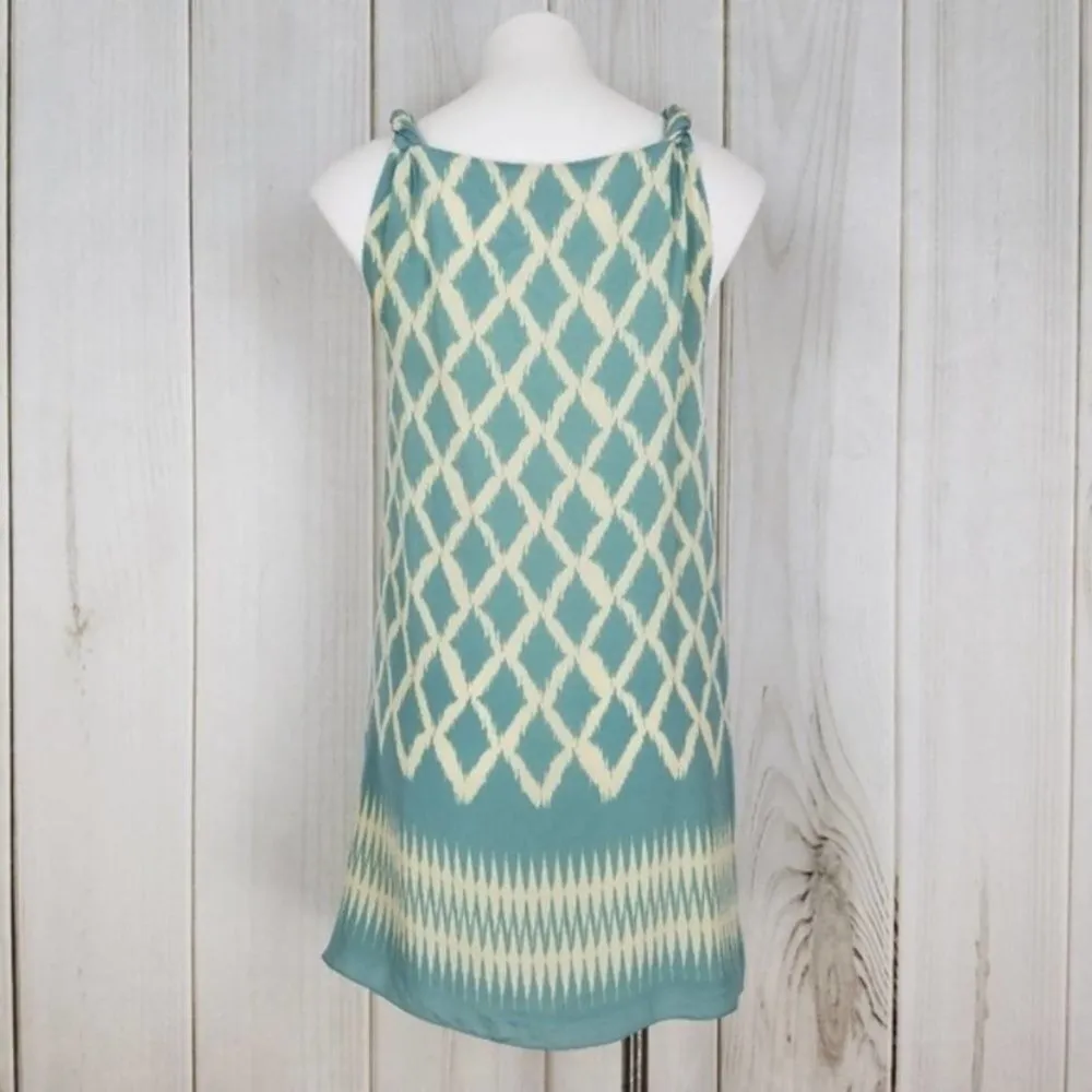 Anthro moulinette soeurs diamond print silk dress 6 - Image 3