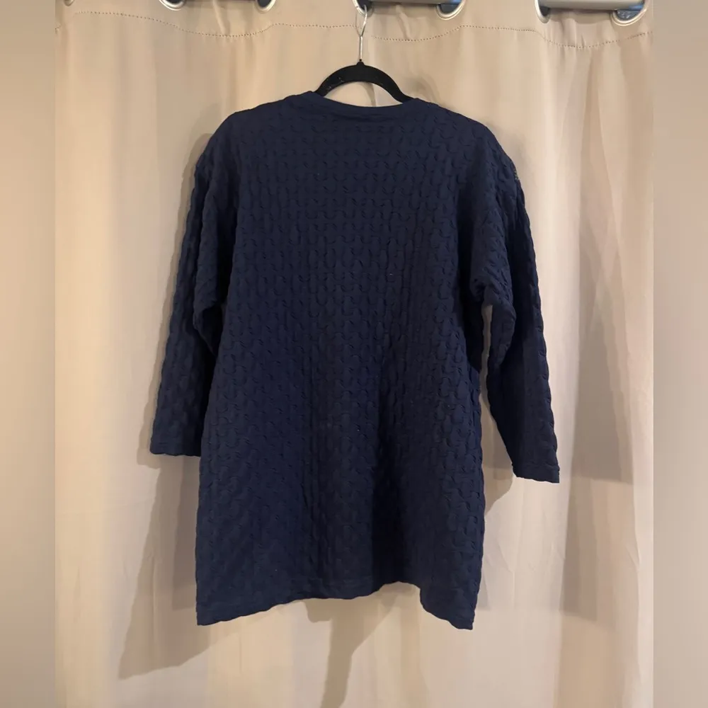 Together Vintage Navy Knit Sweater Blue Size undefined - Image 2