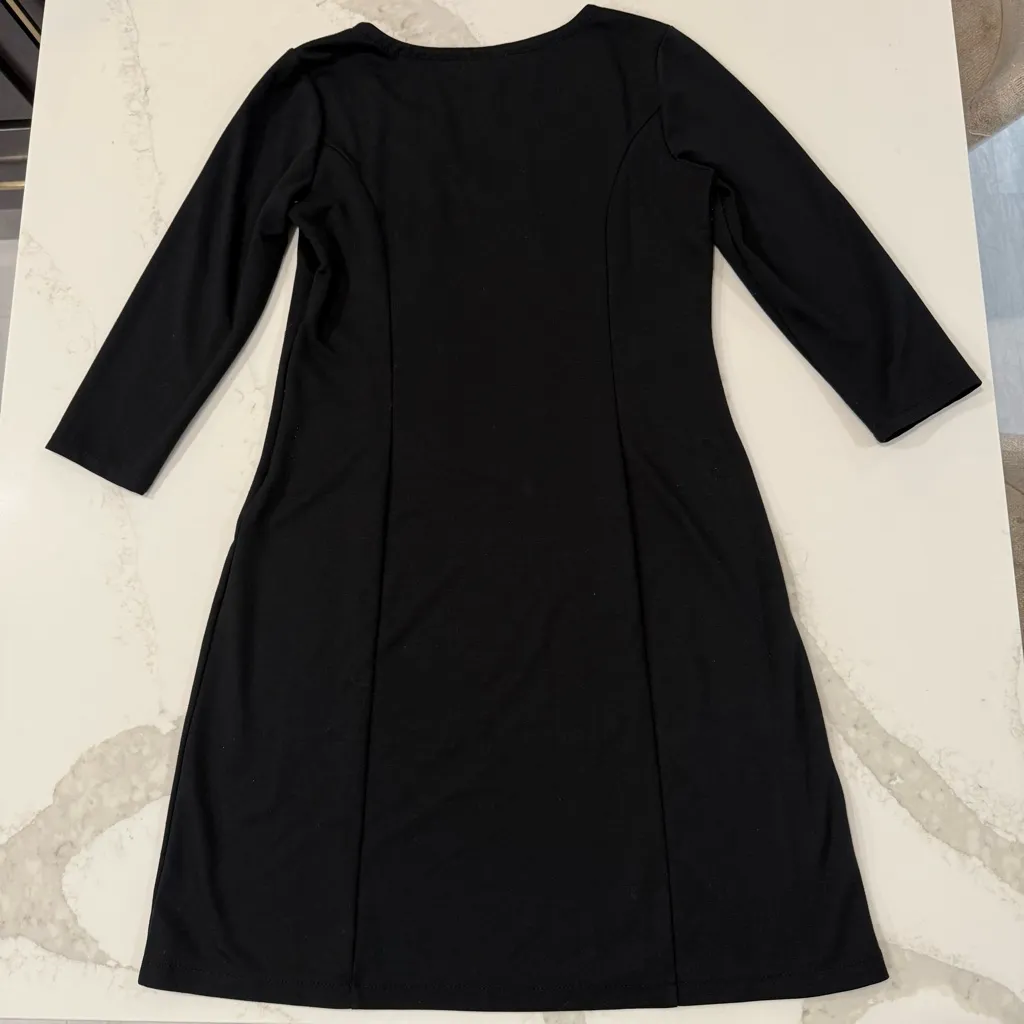 Ann Taylor LOFT 3/4 Sleeve Bodycon Cocktail Dress Women’s 10 Little Black Dress - Image 8