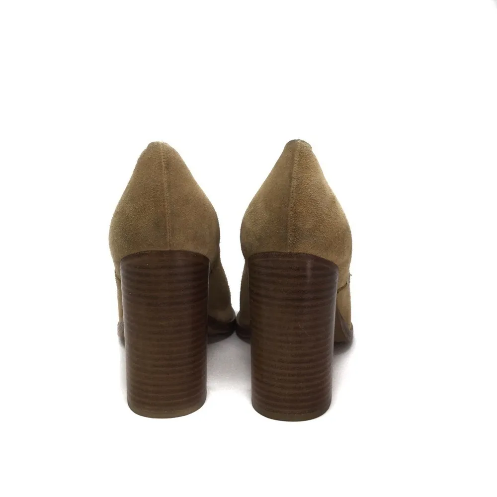 Rag&Bone Myra camel open leather square toe heels - Image 6