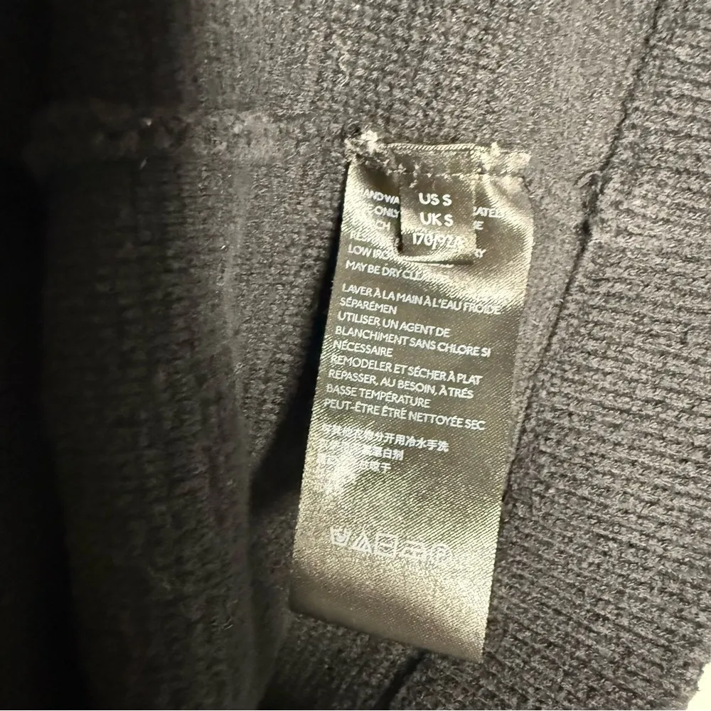 Free People Black High Neck Ottoman Slouchy Tunic Sweater Size Small - Image 5