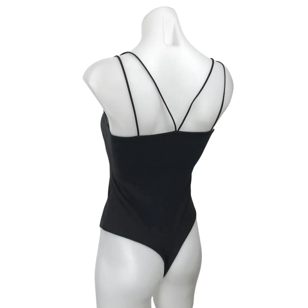 Abercrombie & Fitch Black Sleeveless Stretch Cami Camisole Bodysuit Tank Top M - Image 2