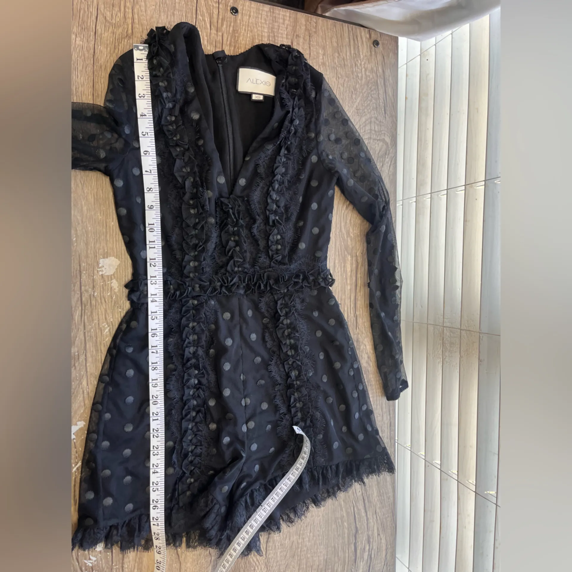 Alexis Samira Black polka dot Romper‎ size Xs - Image 7