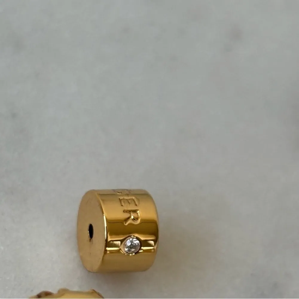 nwot Kurt Geiger  Gold Multicolor Hoop Earrings - Image 5