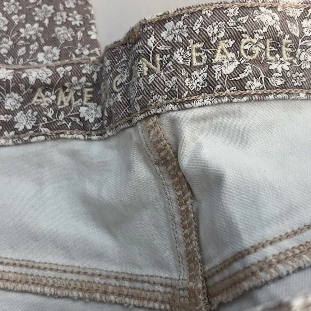 American Eagle Women's Printed 90's Straight Jeans Light Brown SZ   8 New - Image 7