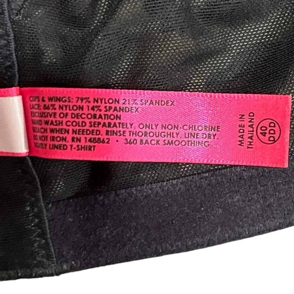 Torrid Betsey Johnson Leopard Animal Print Roses Lace Trim Underwire Bra 40DDD - Image 8