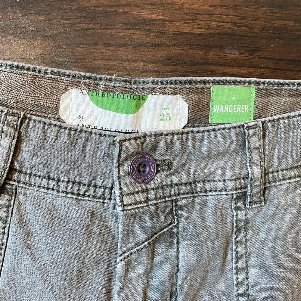 ANTHROPOLOGIE The Wanderer Beaded Denim Pant - 25 - Image 4