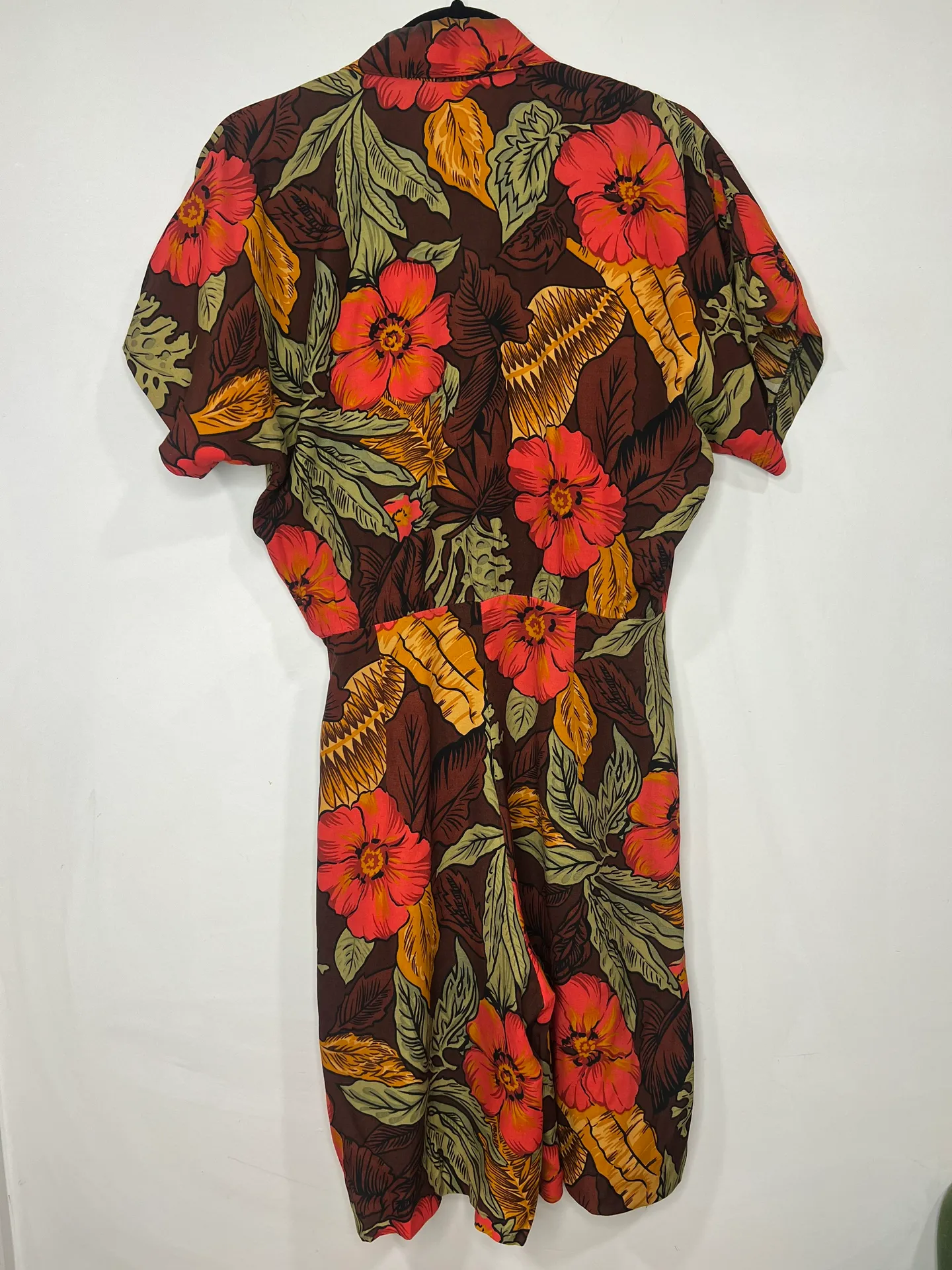 Vintage 80's Cimmaron Dress Romper Floral Hawaiian M 7/8 Multi Size M - Image 4
