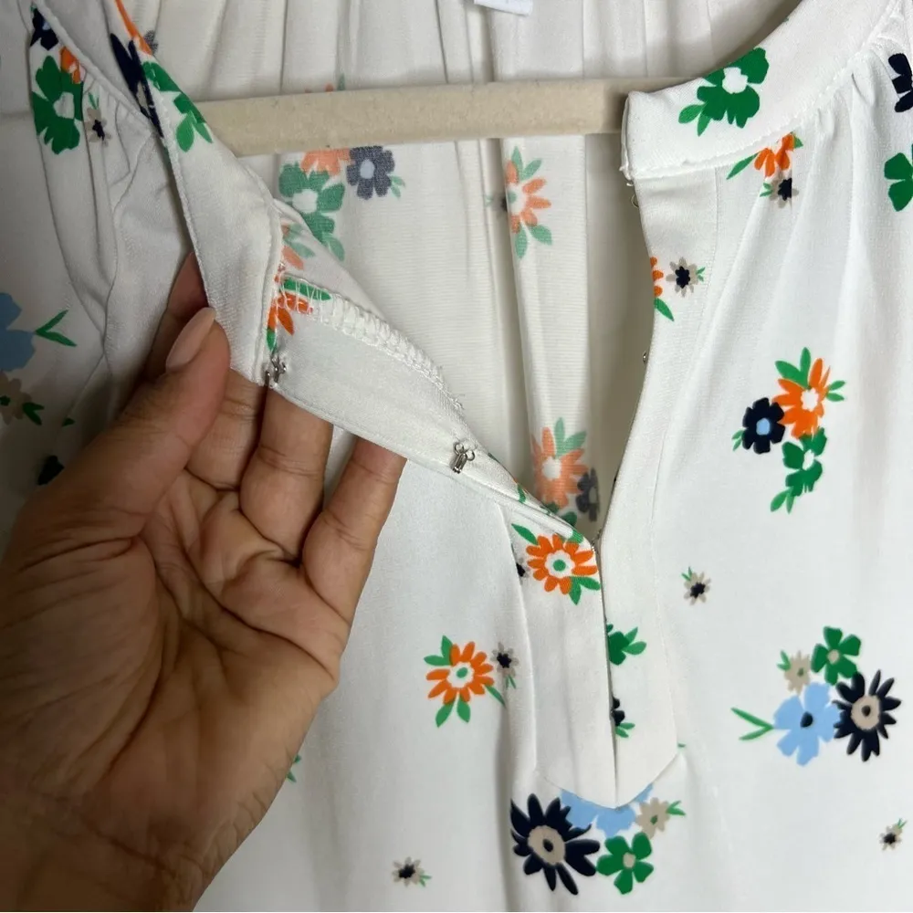 Charter Club Womens Size M Floral‎ Print Long Sleeve Stretch Liquid Knit - Image 4