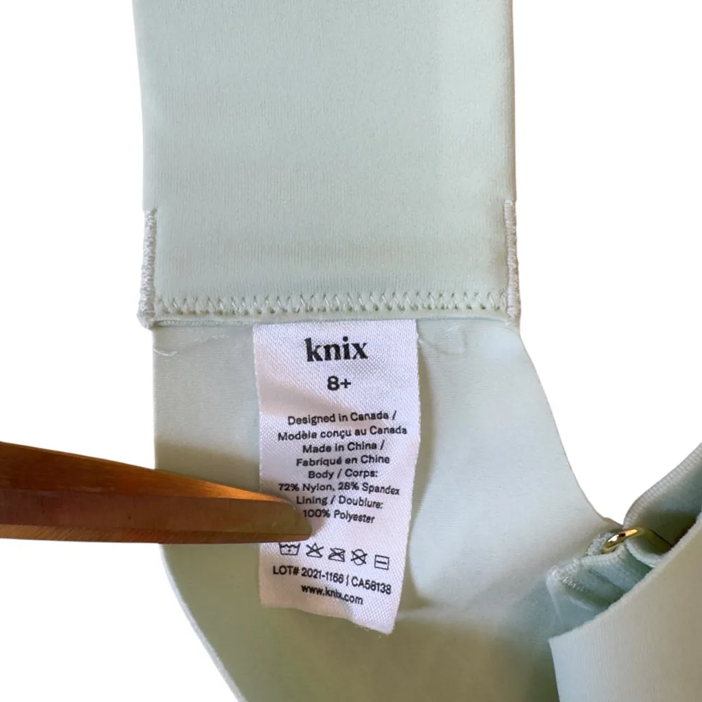 Knix WingWoman Contour Bra Sea Foam Mint Green Wireless Plunge Everyday 40F NWT Size undefined - Image 8