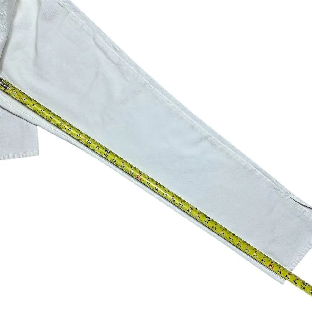 Nasty Gal Women's Redial High-Rise Straight Leg Jeans White Size 8 - Image 8