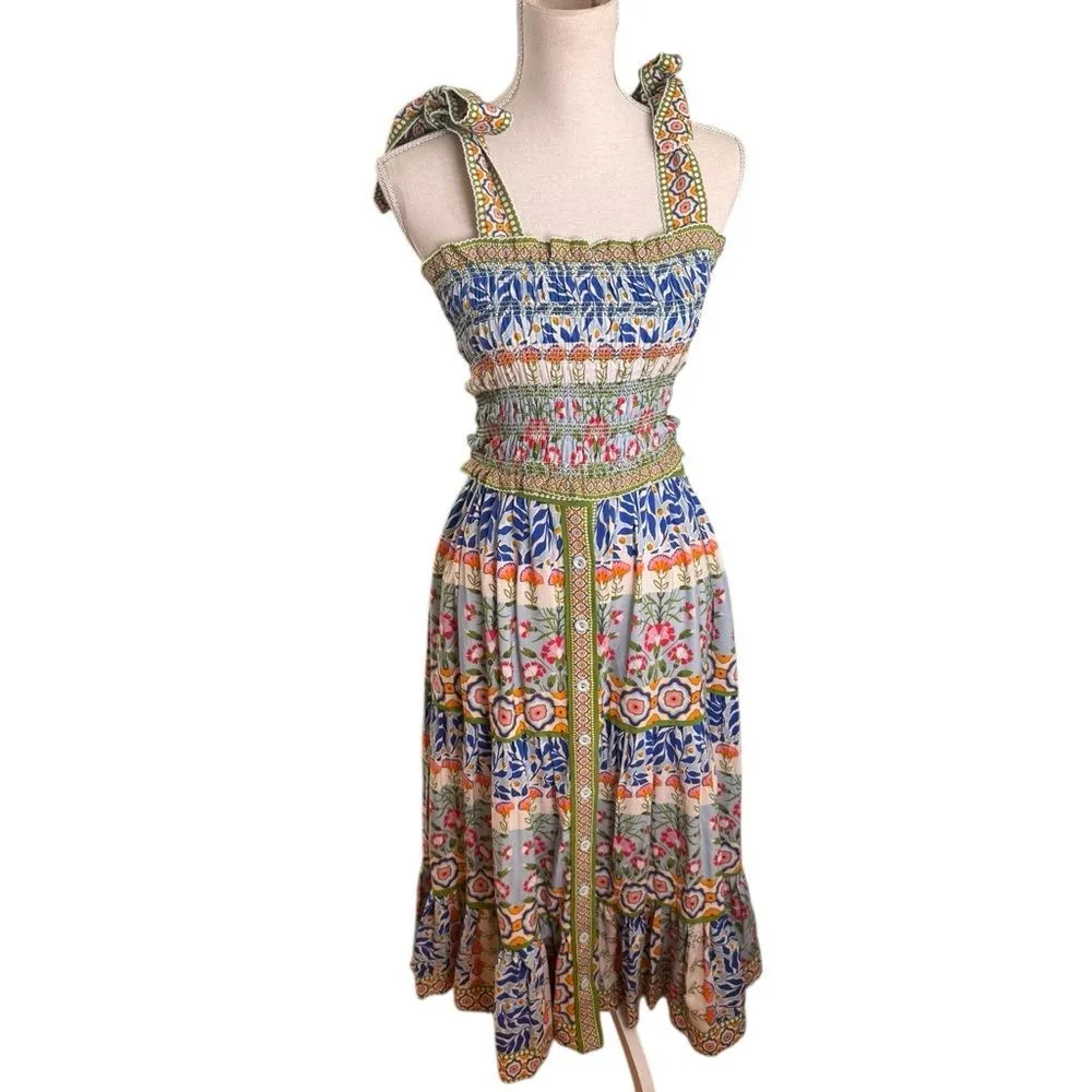 Elizabeth James Mae Maxi Skirt and Delphine Top SET size small Green - Image 2