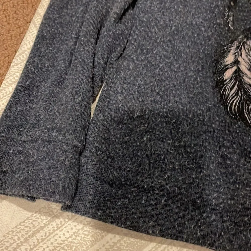 Lauren Moshi Women’s Flag Bull Grey Sweatshirt - Image 4