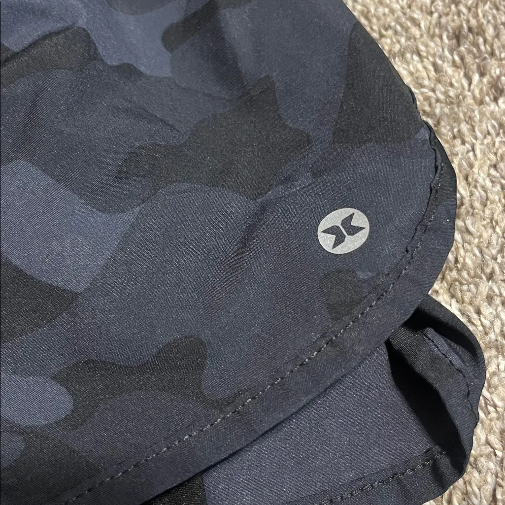 RBX Women’s Black Camo Athletic Shorts Large - Image 3