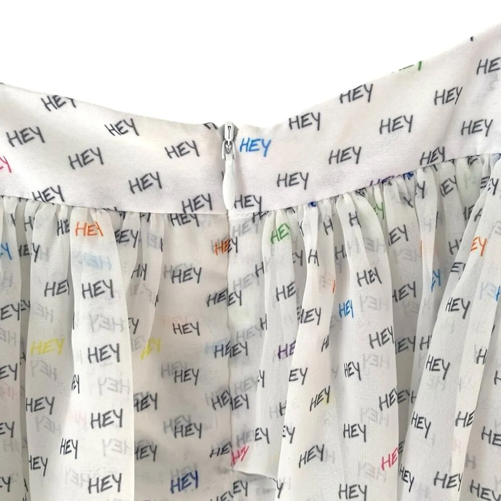 Koch Brooke Hey Print White Crop Tank Blouse size XS - Image 7