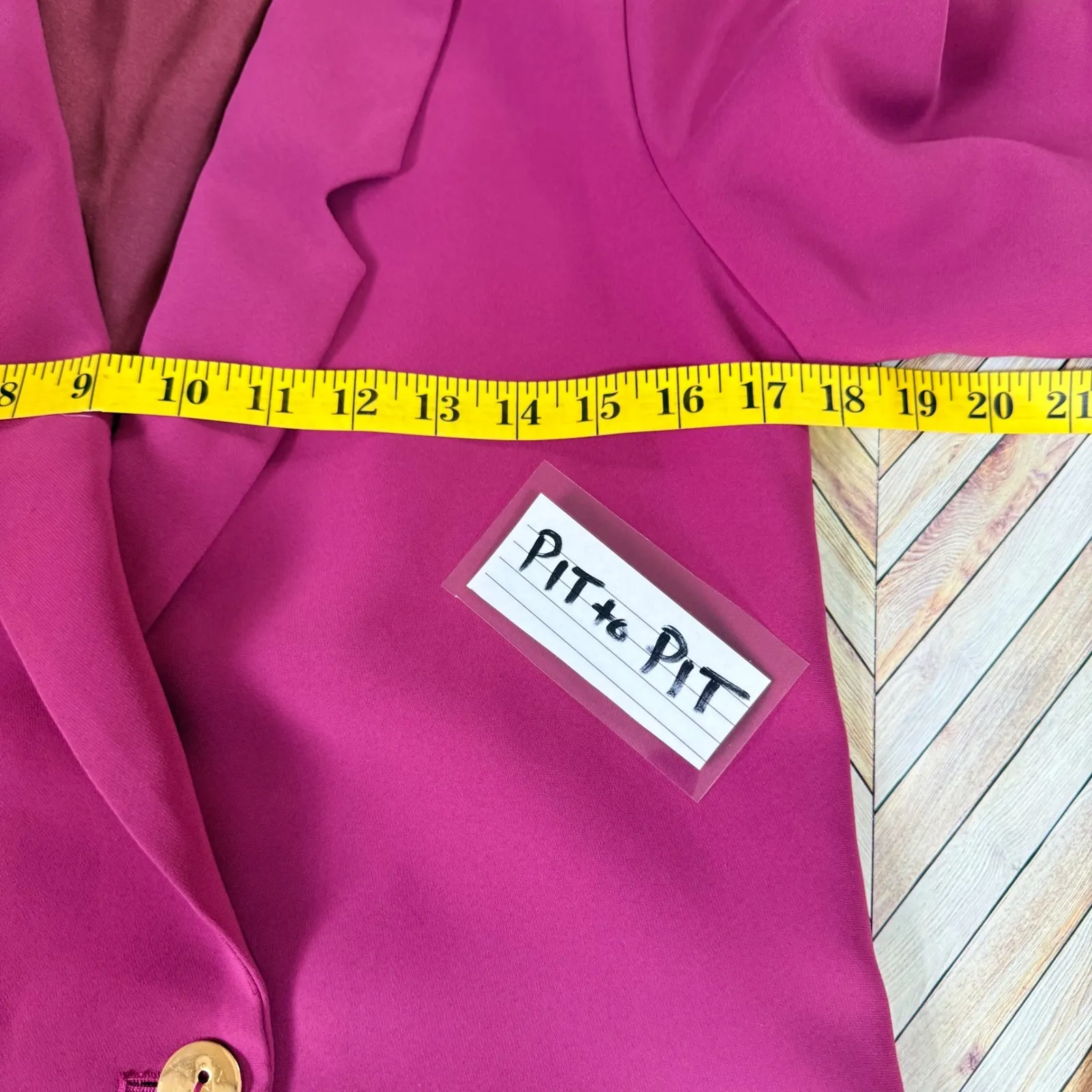 Amanda Uprichard Gracie Blazer Double Breasted Dress Fuchsia Berry Petite Short - Image 9