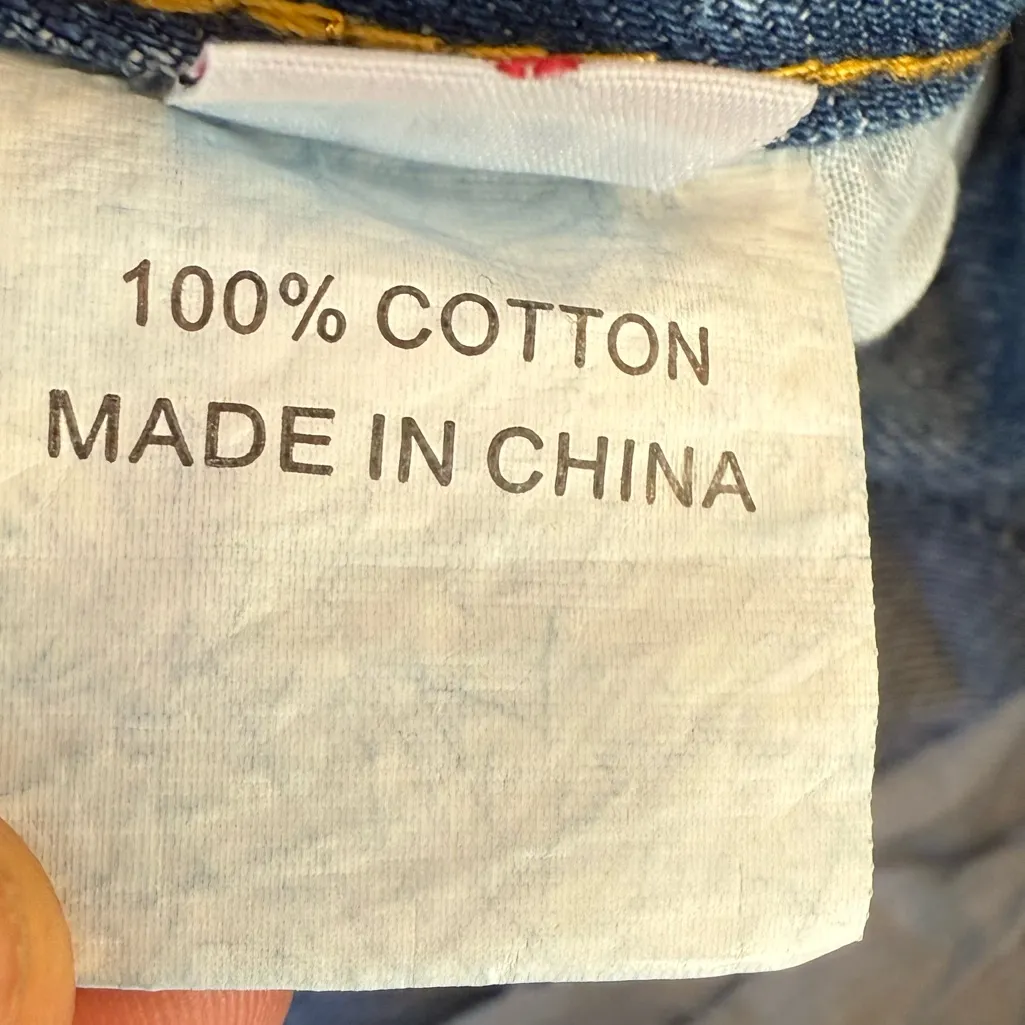 PRINCESS POLLY Holly Asymmetric Straight Leg Jean Light Wash Denim Size 2 US - Image 9