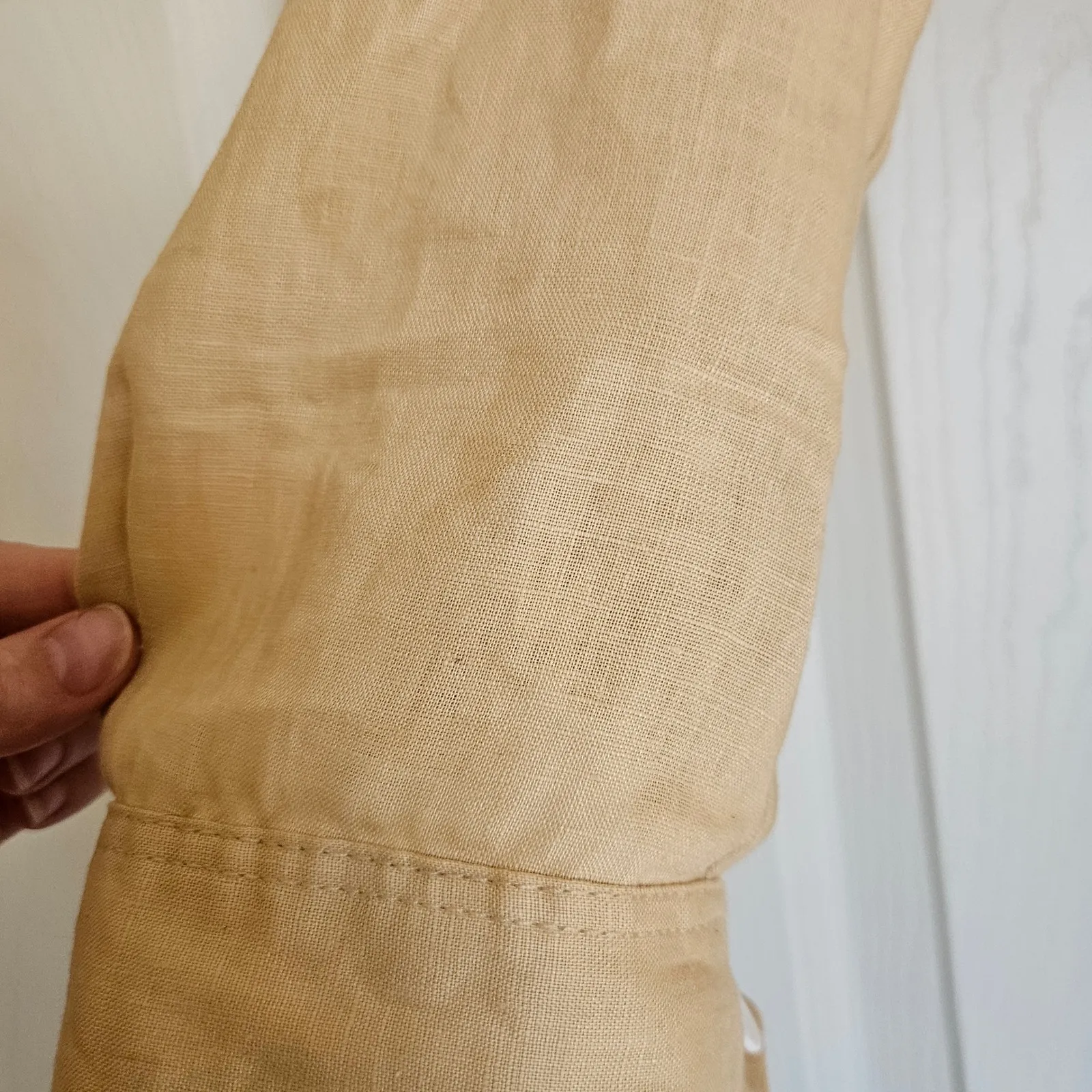 Zara Limited Edition Linen Dress With Beading‎ Size M Blogger Favorite - Image 14