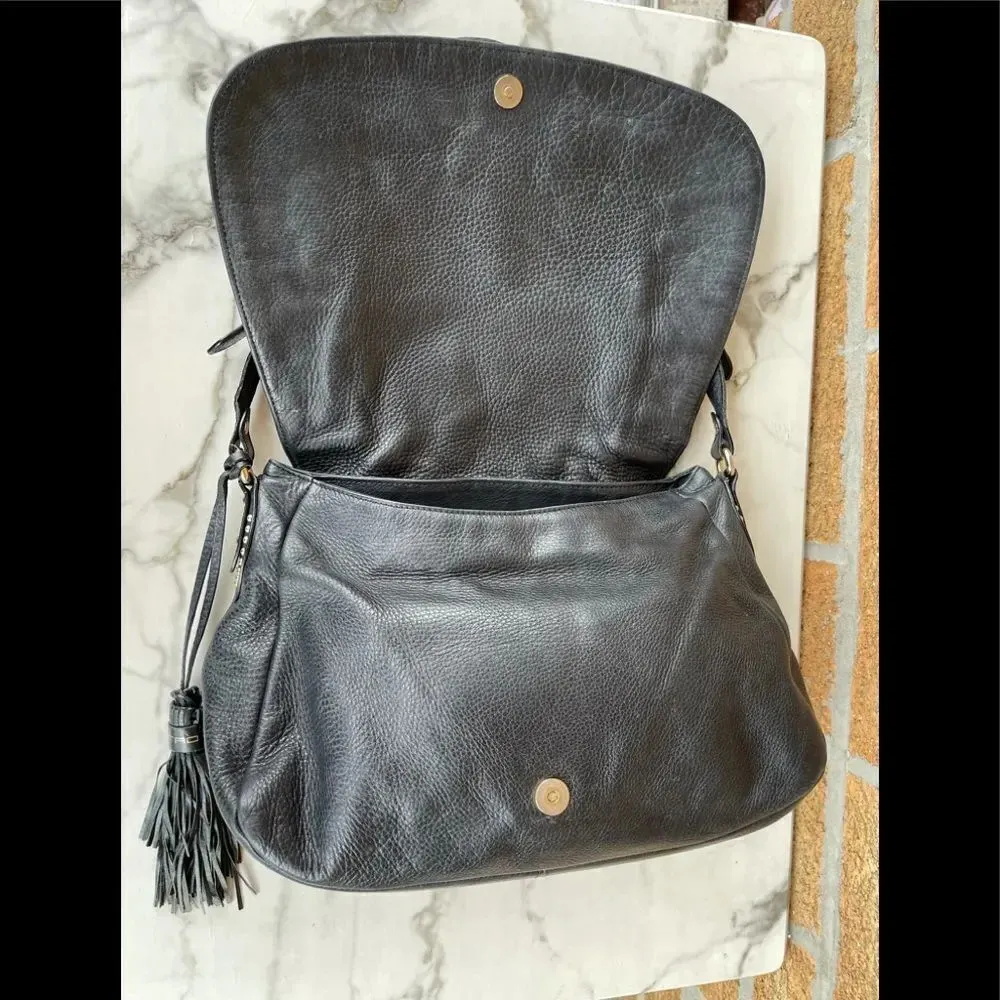 ETRO studded flap leather handbag Black - Image 9