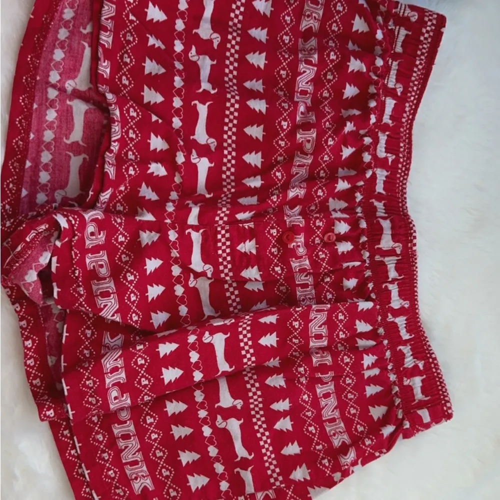 PINK Victoria’s Secret Christmas Sleep Shorts - Image 3