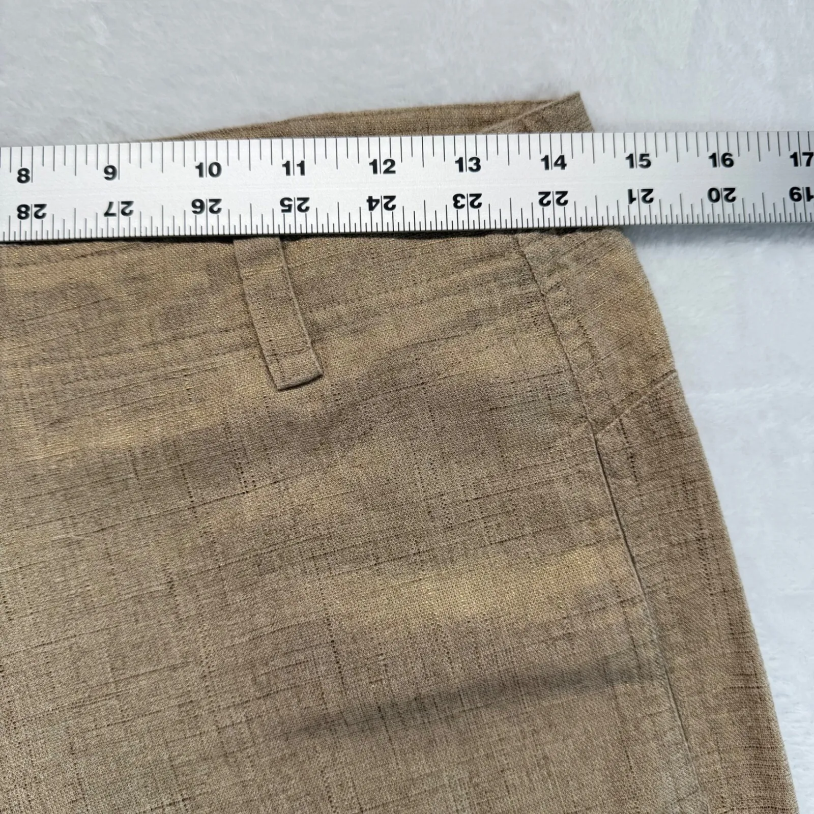 To The Max Linen Blend Suit Set Blazer Pants Career Interview Size 2 Tan - Image 12