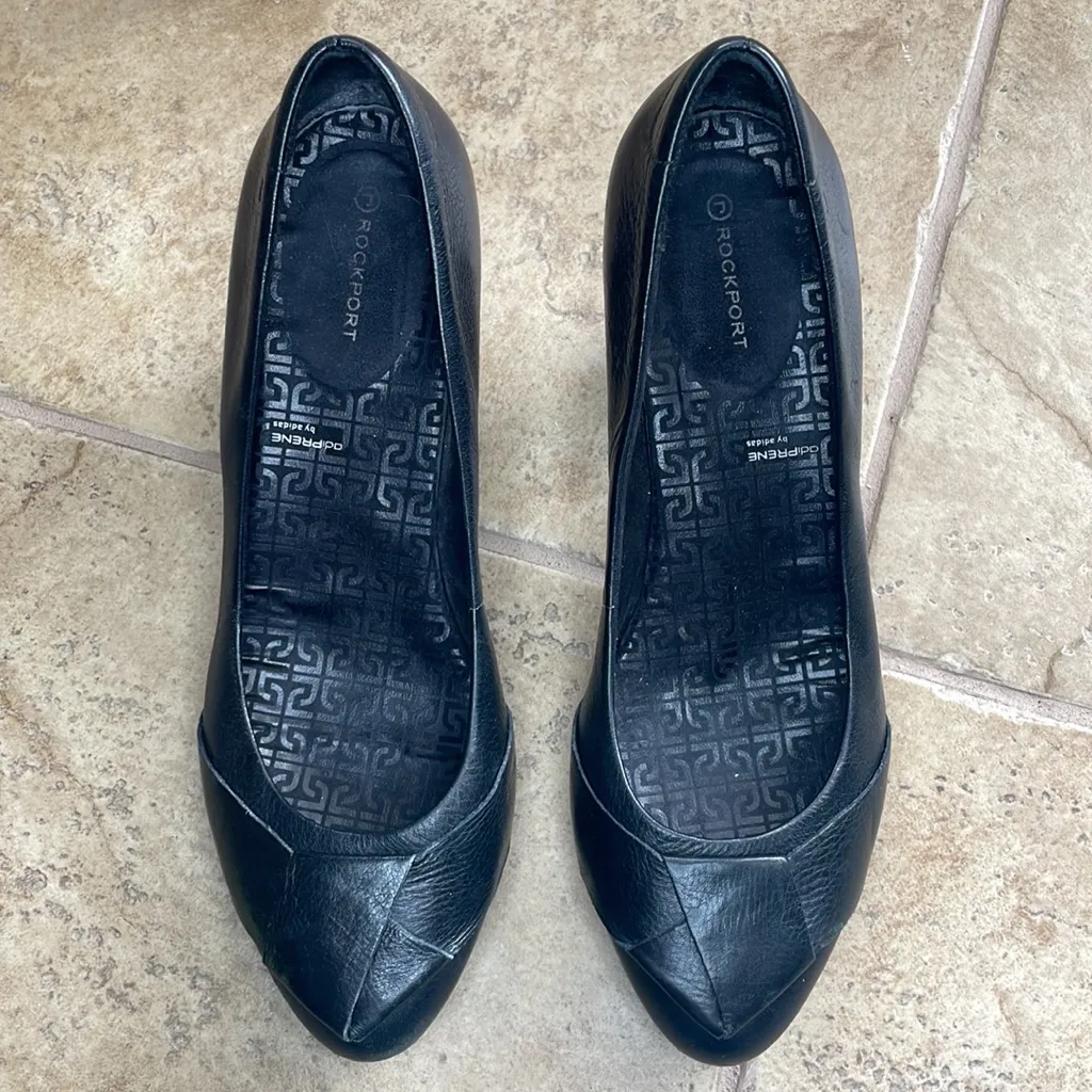 Rockport Adiprene by Adidas Cross Front Heels Pumps Black Size 10 - Image 3