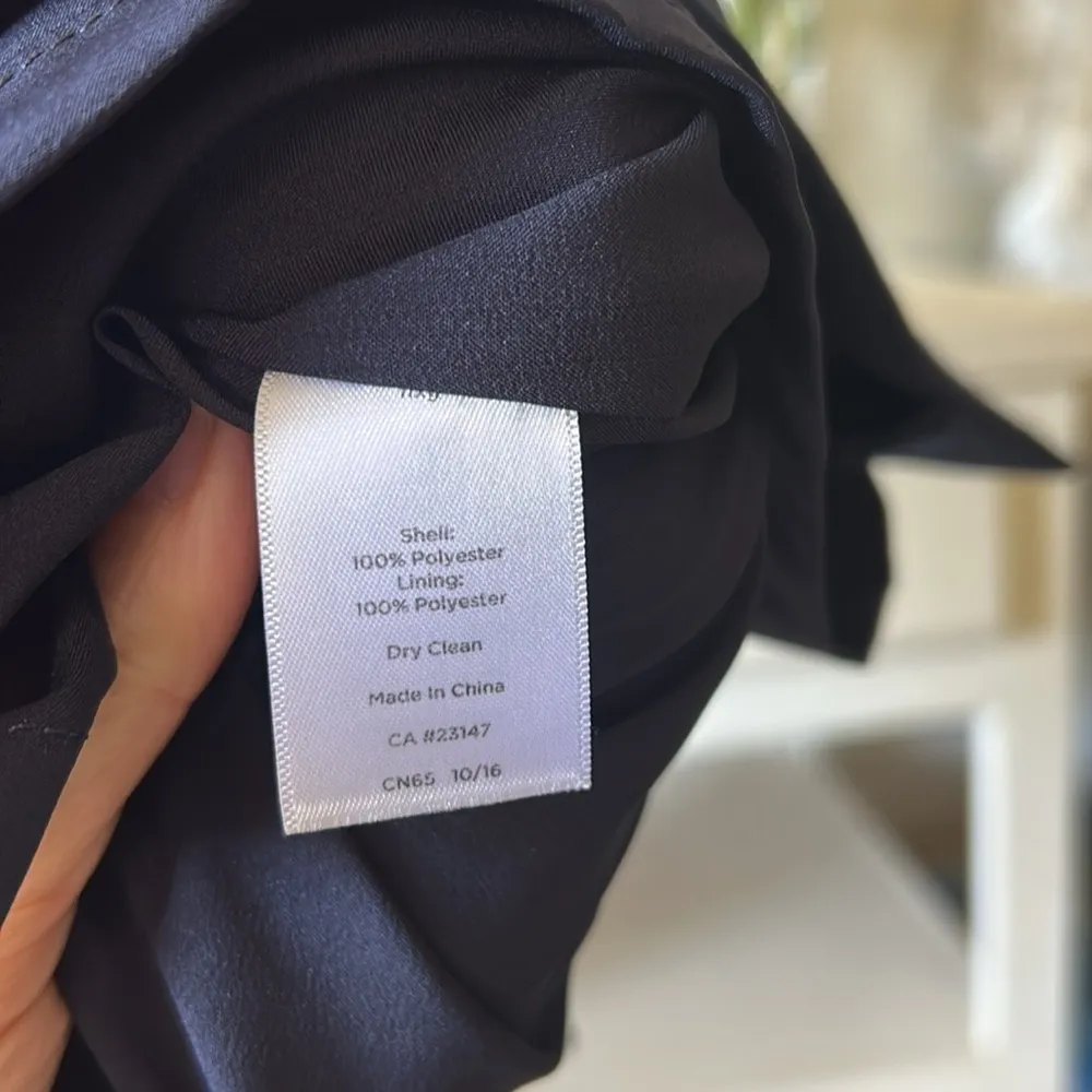 Talbots women petite 16 navy lilac silver sheath floral formal party dress​​ - Image 11