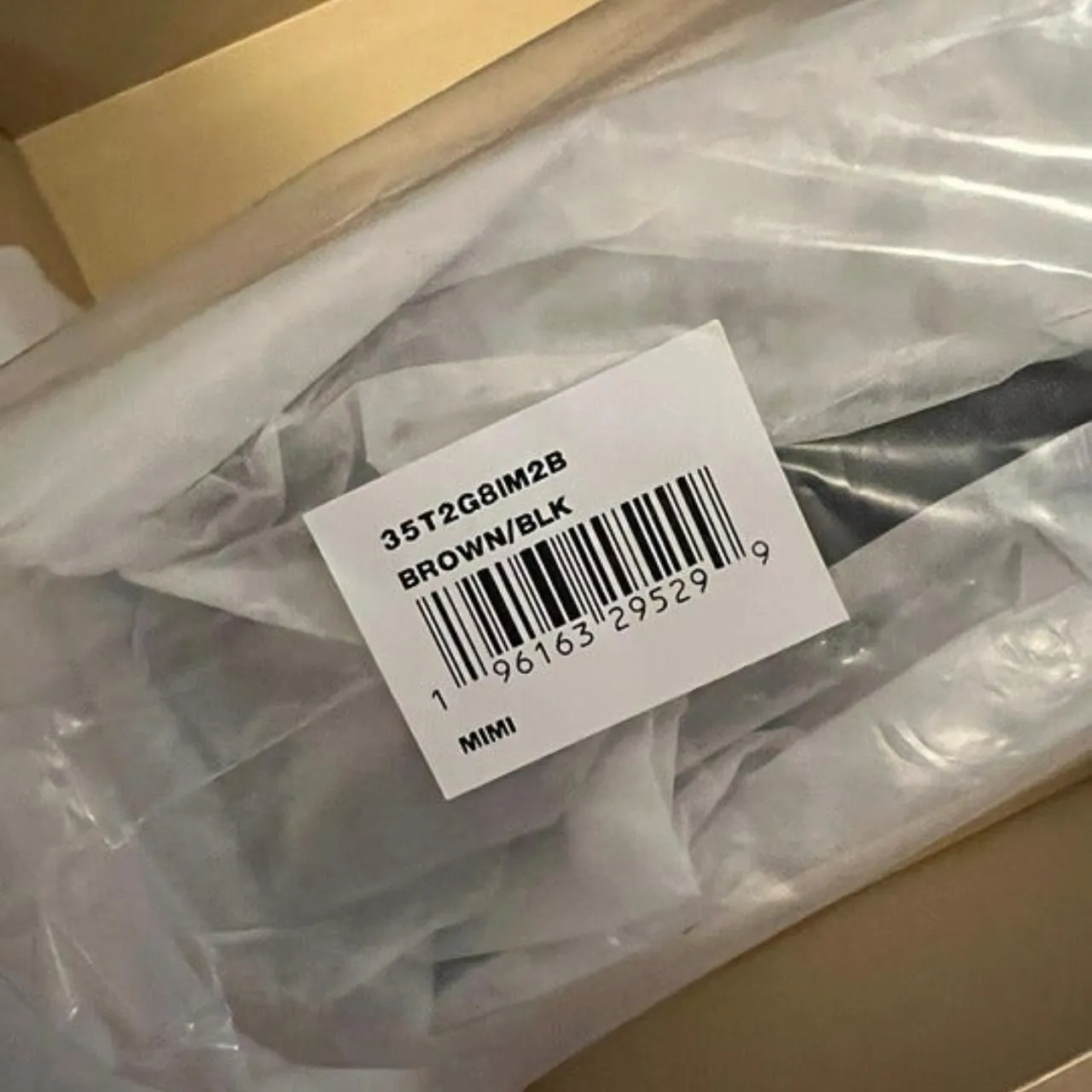 Michael Kors BrownBlack Mimi Medium Logo Messenger Bag - Image 5