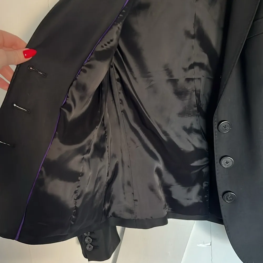 J.Crew Black Blazer Suit Jacket Size 2 - Image 5