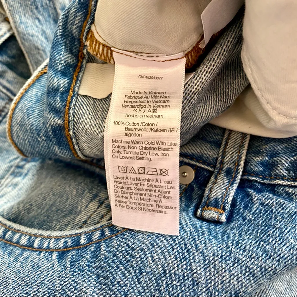 NWT 💙 Madewell 90s Low-Rise Straight Full Length Denim Jeans, Size 33, #N0652 - Image 14