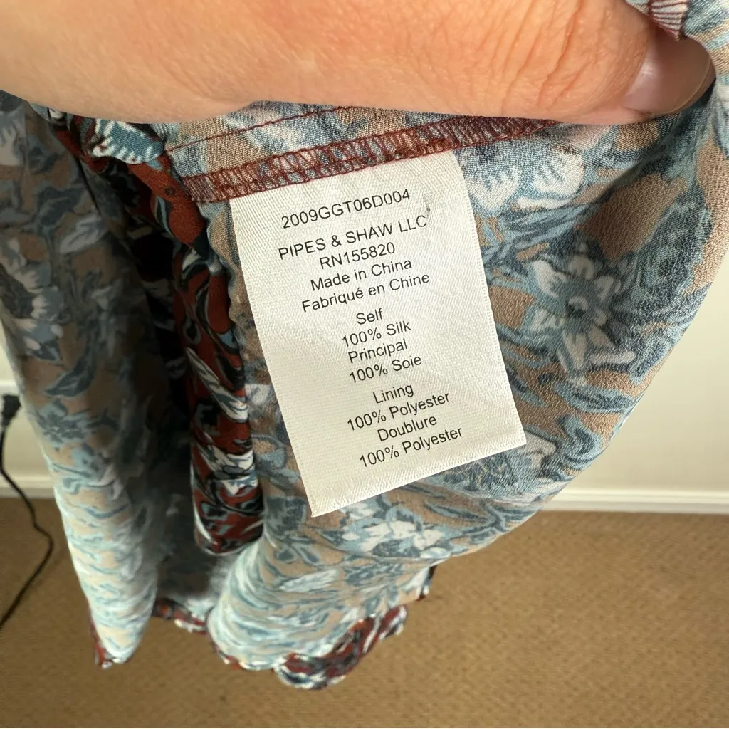 Veronica Beard Anjali Silk Floral Dress - Image 10