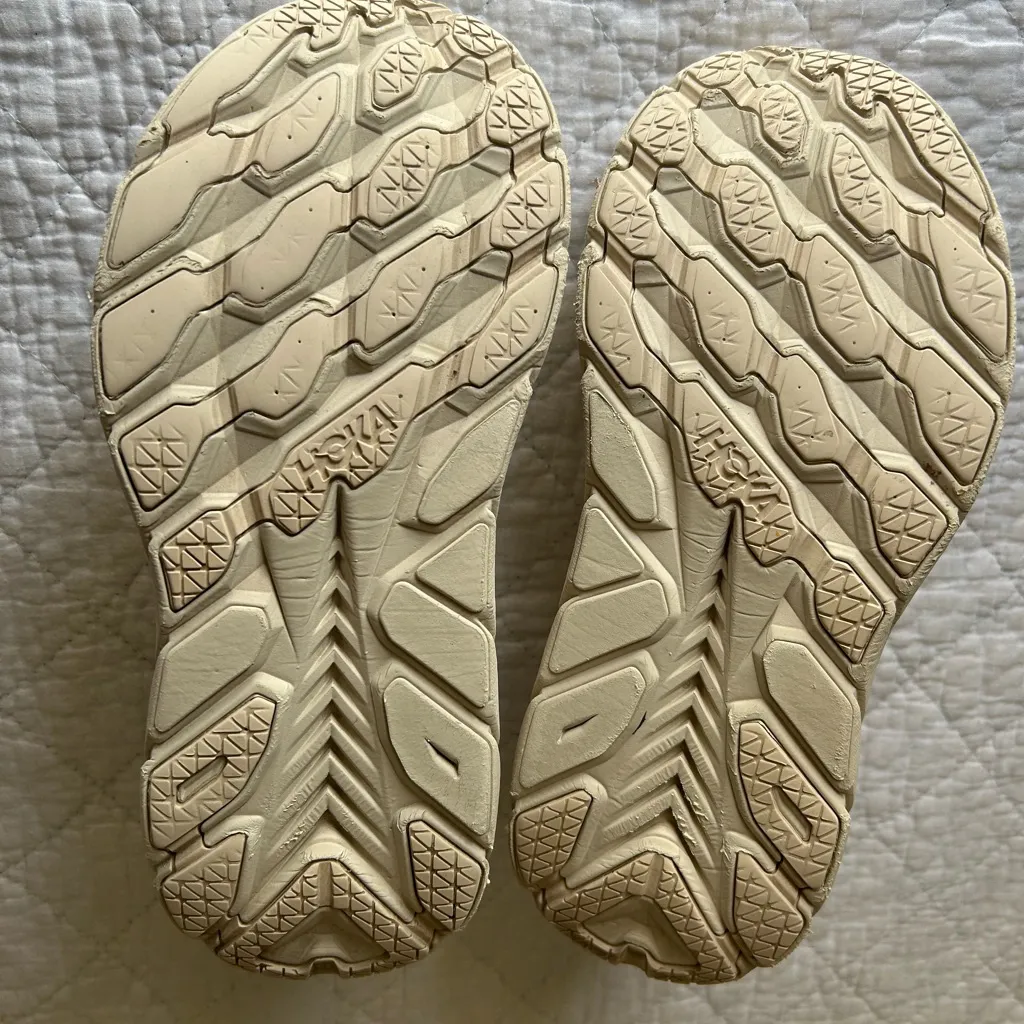 HOKA one one ,Cream Athletic Sneakers Size 8.5 - Image 3