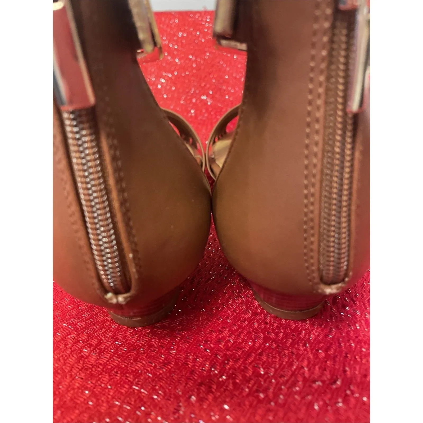 Comfortview Womens Sandals 16-0368-7 Brown Open Toe Sandals Size 9W Gretchen - Image 7