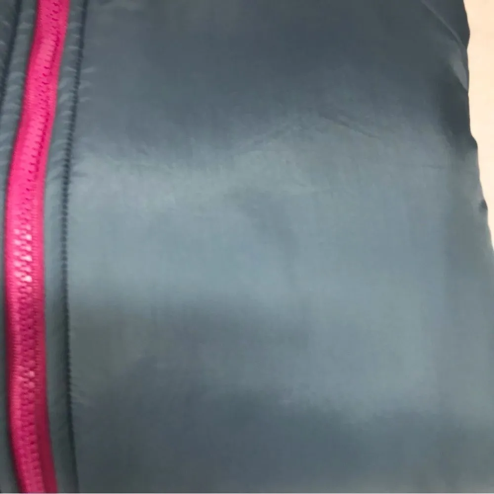 COLUMBIA Vintage Reversible Womens Puffer Jacket Zip Front Ski Pink Teal‎ Small - Image 12