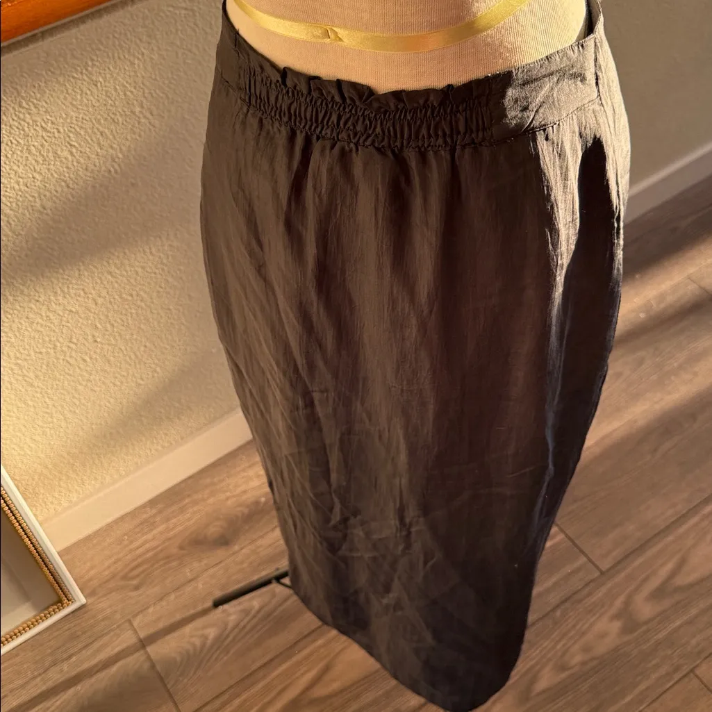 Vintage 1980’s black 100% silk gene Ewing Black Women's Skirt flawless Size 6 - Image 13