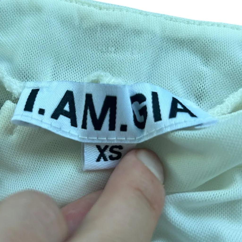 I.AM.GIA. Ruched Ophelia Pant White Size XS Festival - Image 10