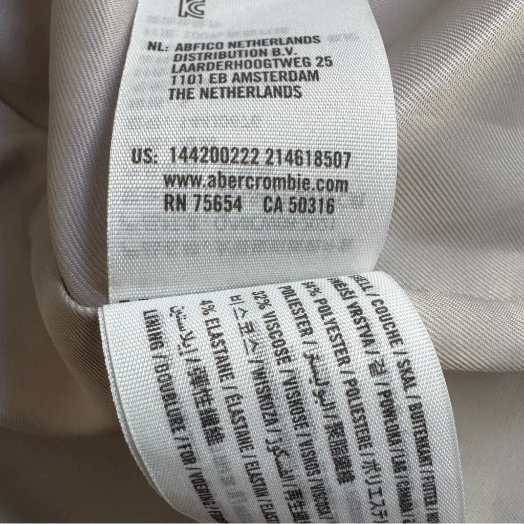 Abercrombie & Fitch Tan Blazer Size Small - Image 7