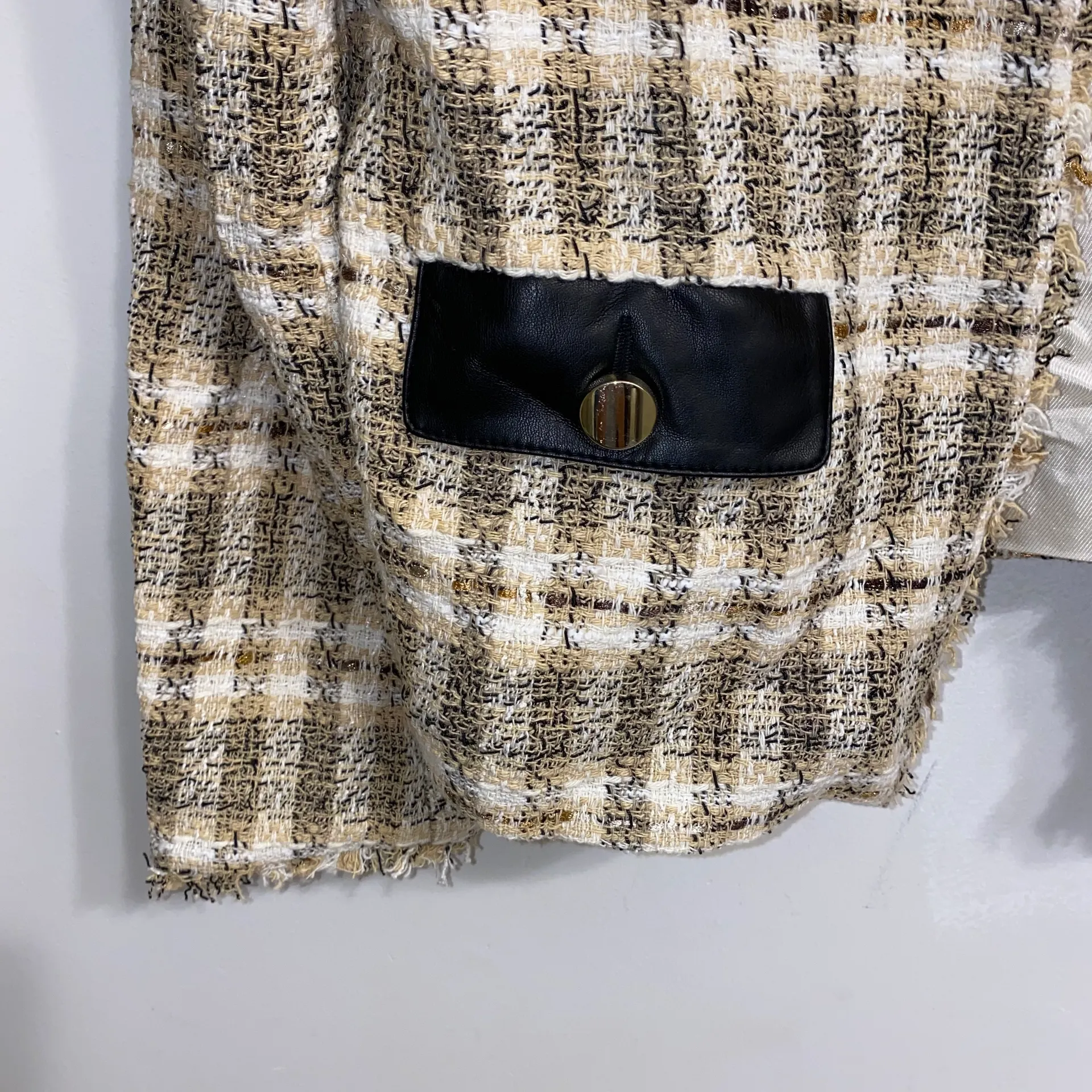 NWT  Frayed V Neck Tweed Blazer 2505/169 - Image 6