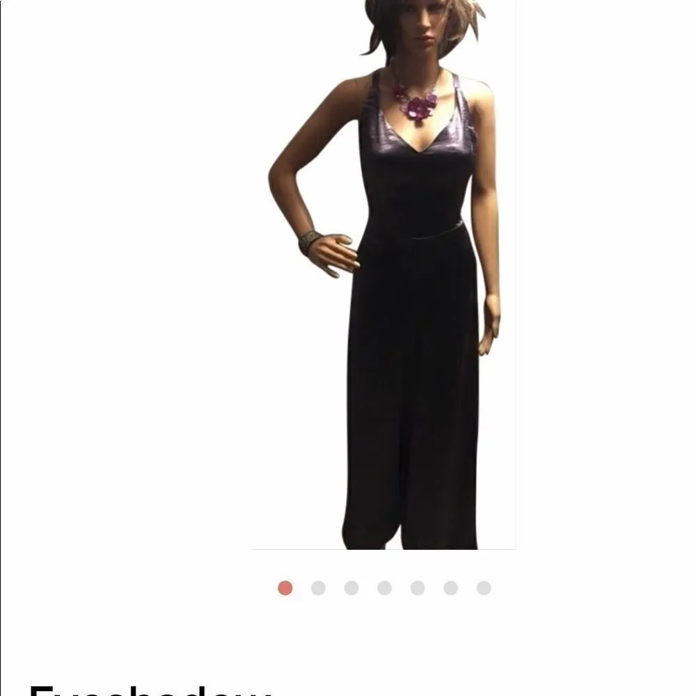 Eyeshadow  Purple Jumpsuit Size Medium NWT - Image 3