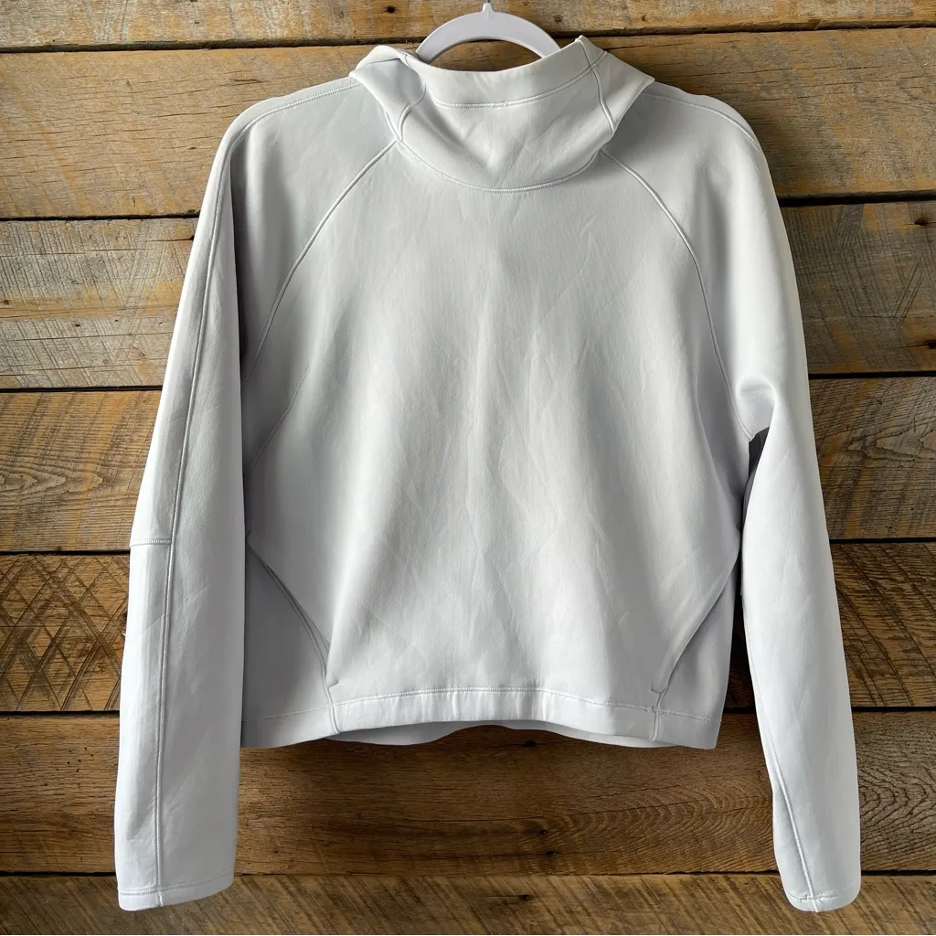 Lululemon Women's AirWrap Pullover Hoodie Lightweight Sweatshirt Alpine White 8 - Image 3