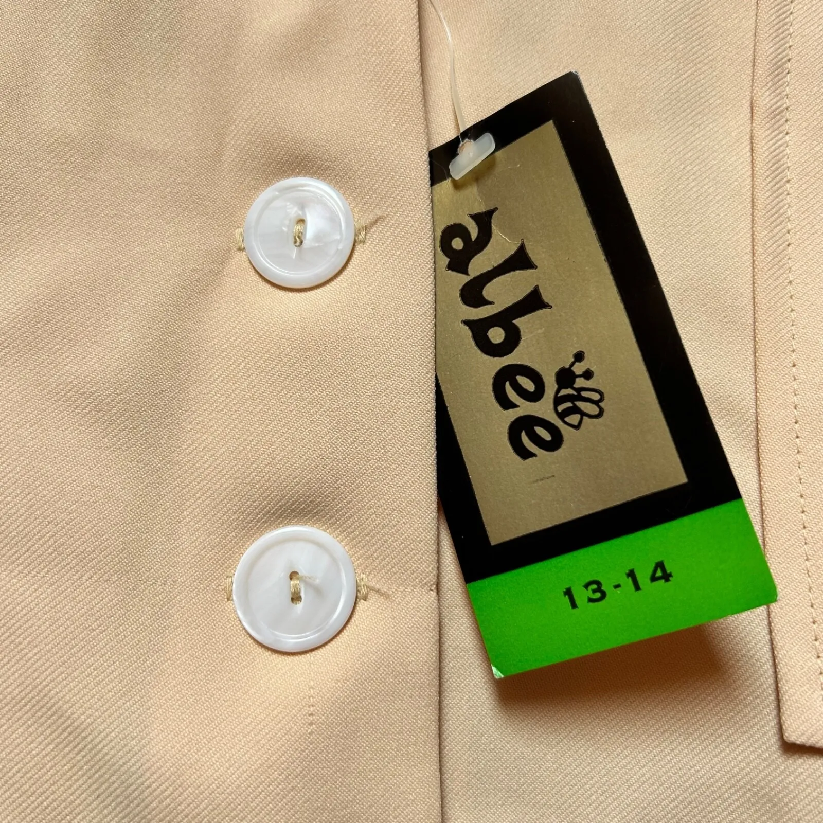 NEW VTG 60s 70s Womens Butter Yellow A - Image 6