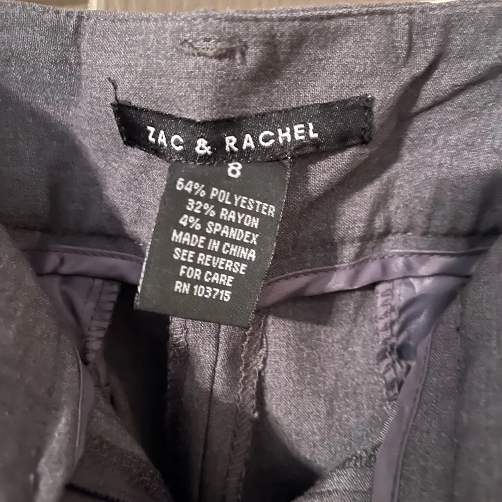 Zac & Rachel Charcoal Gray Trouser Size 8 - Image 3