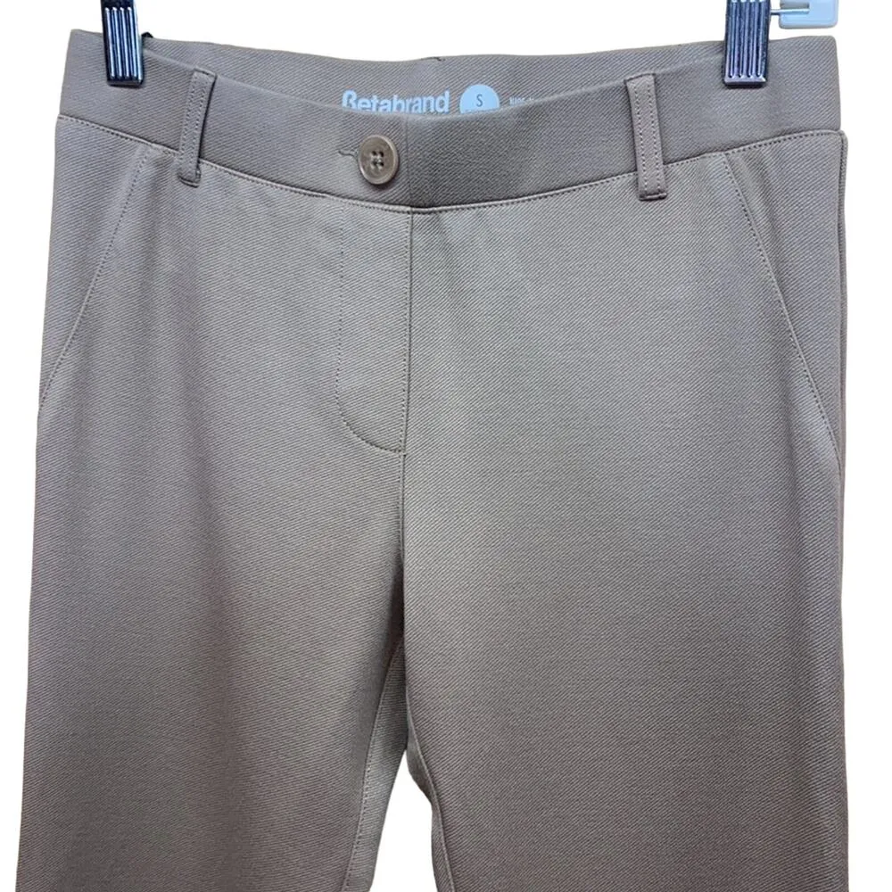 Betabrand Rayon Nylon Spandex Khaki Tan Pants Size Small Petite - Image 2