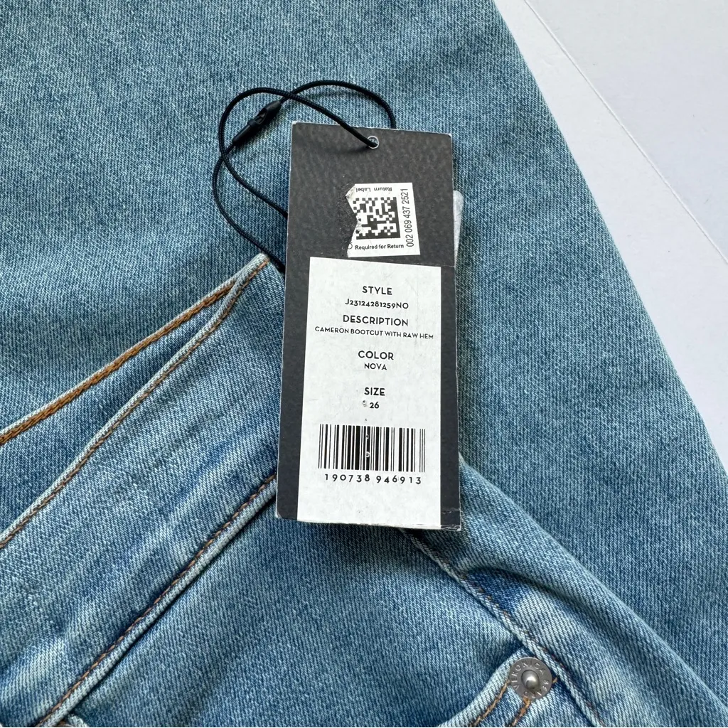 Veronica Beard Cameron High Rise Bootcut Jeans in Nova Size 26 NWT - Image 7