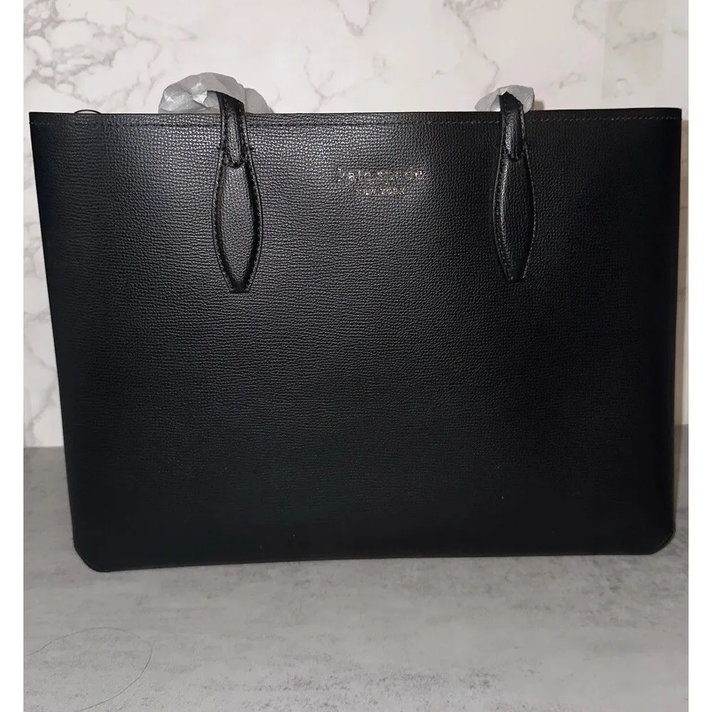 Kate Spade New York K9899 Womens Black All Day Large Zip Top Tote $248 Retail - Image 9