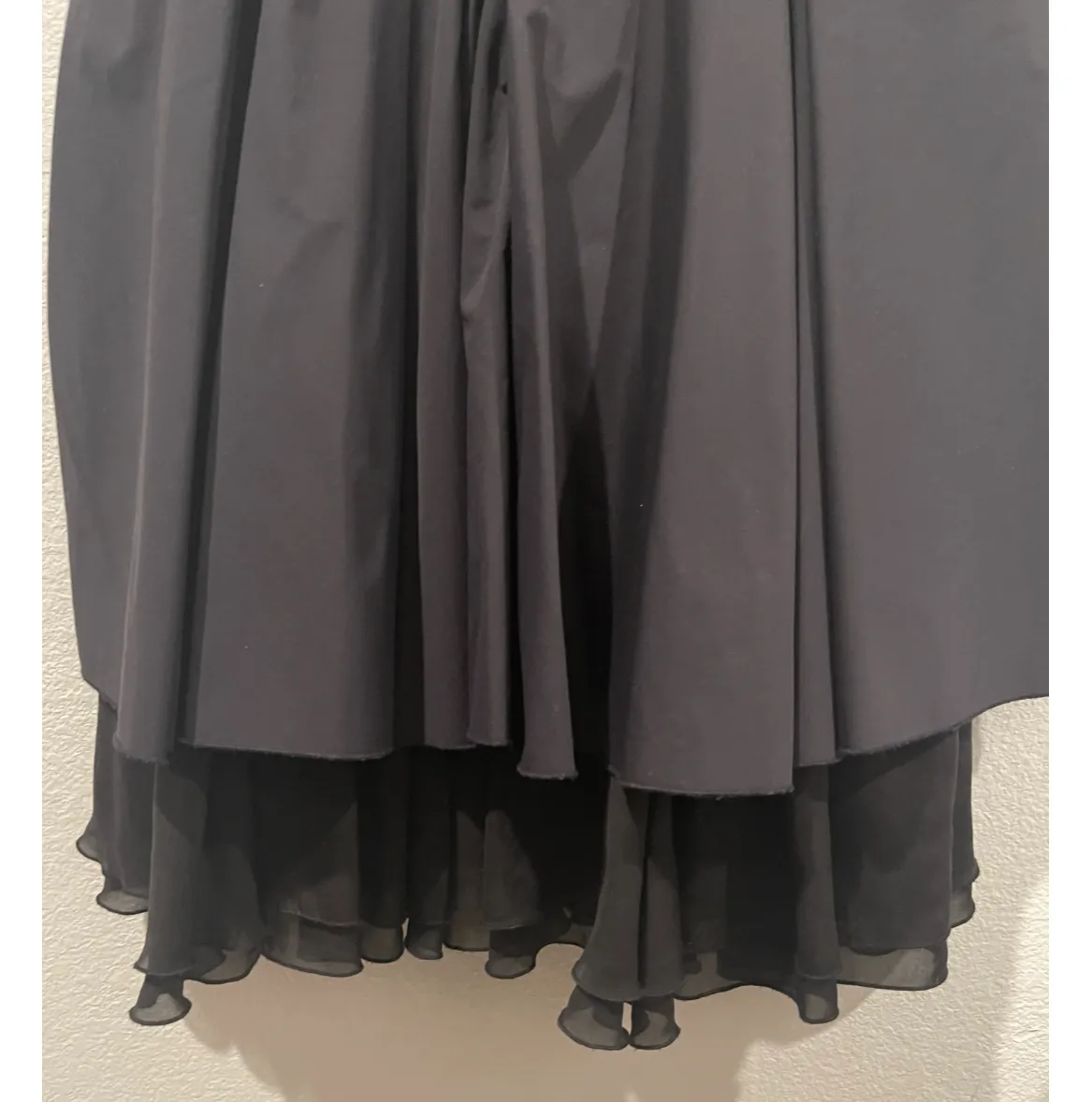 ALICE + OLIVIA Open Back Buttons Black Sleeveless Mini Dress - Image 3