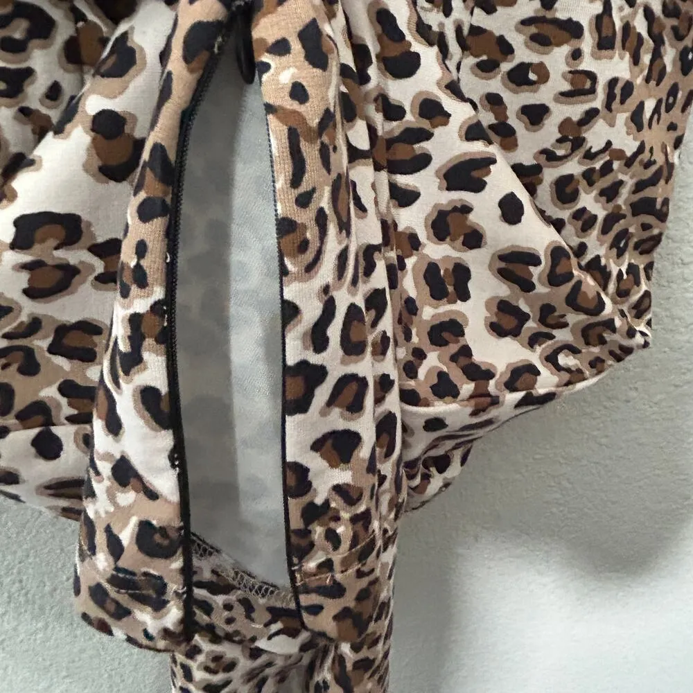 Baum und Pferdgarten Elana Bodycon Dress in Animal Print XS Capsule Baddie Black - Image 9