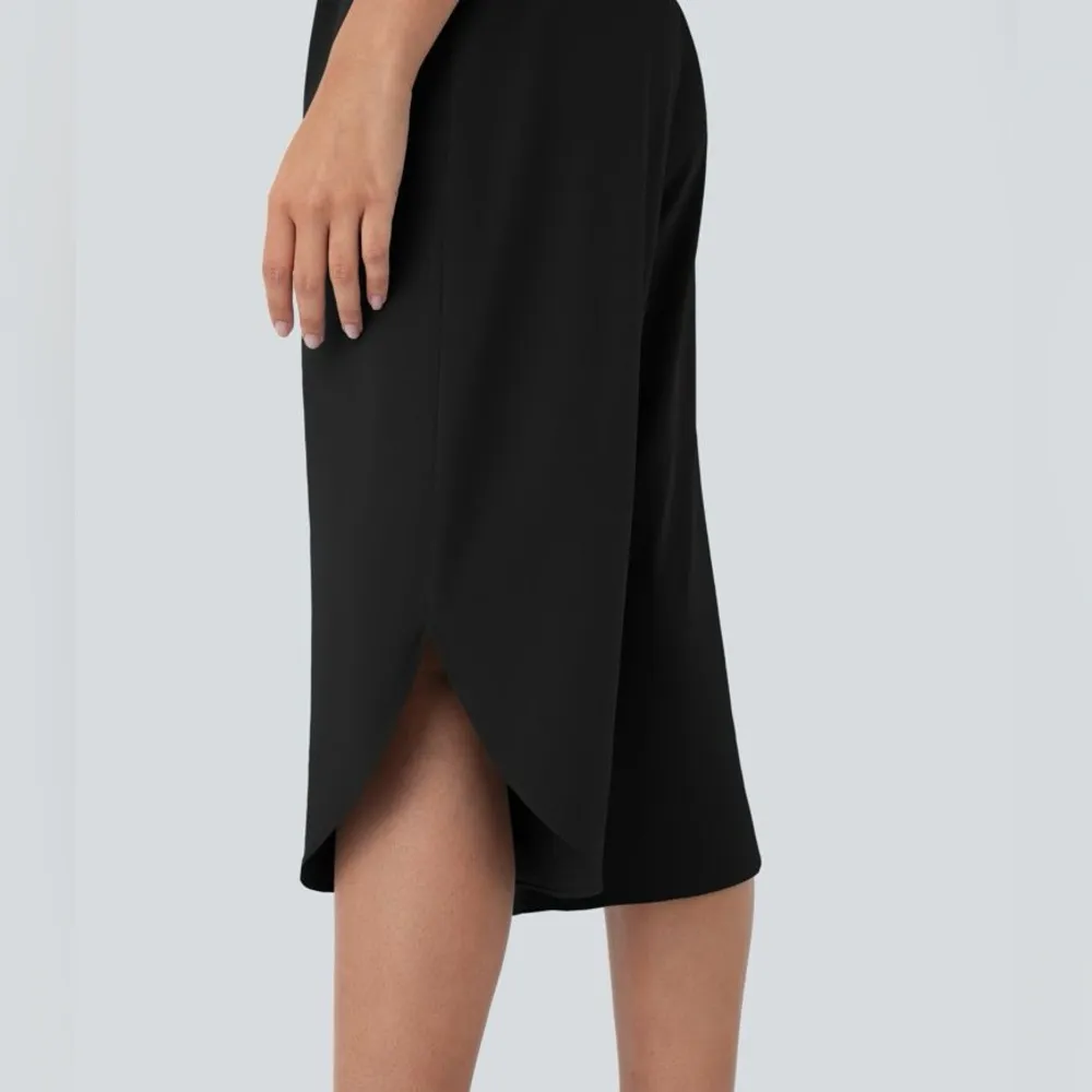 Halara Breezeful High Waisted Crossover Side Pocket Split Quick Dry Capri - Image 6